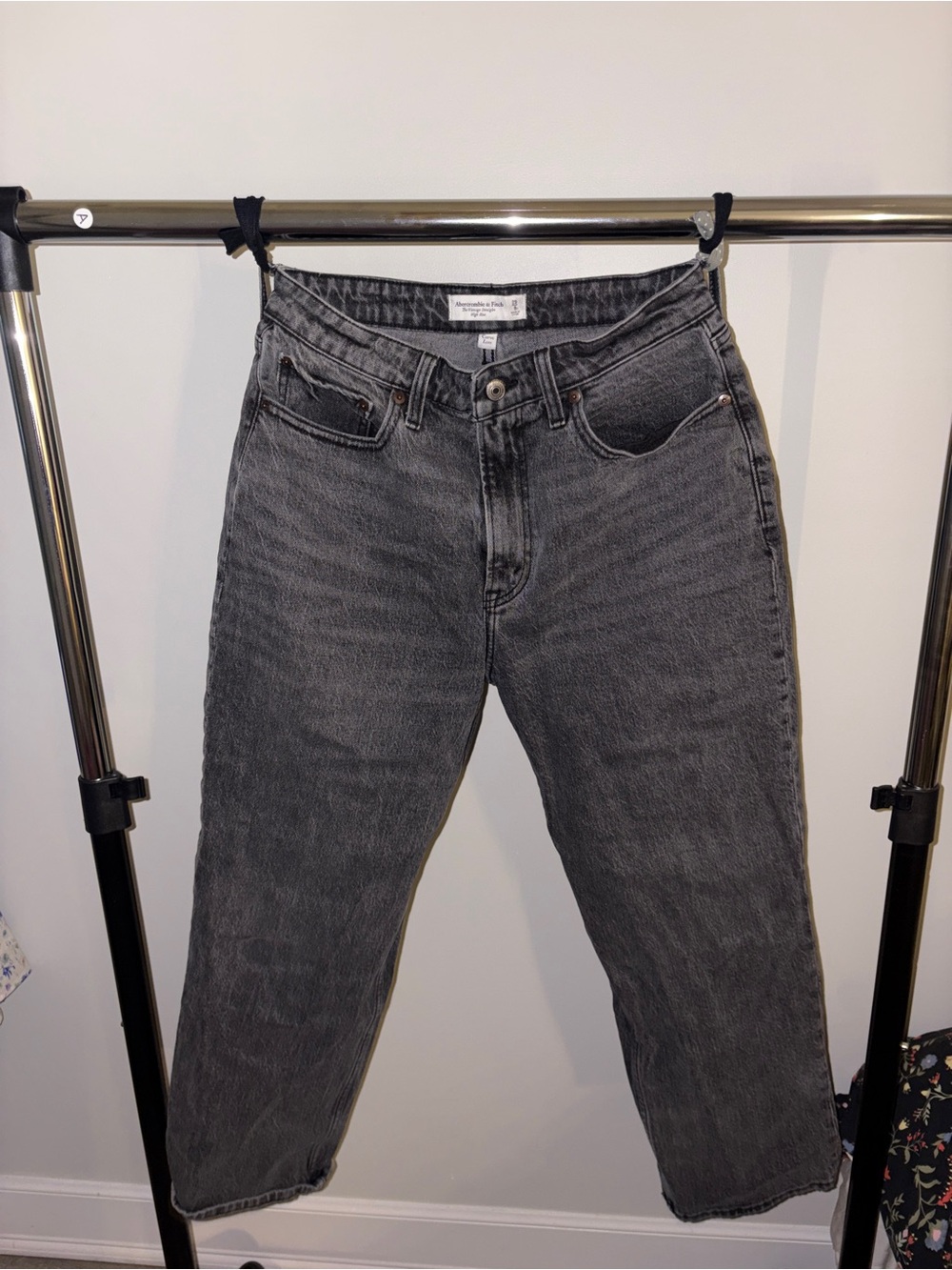 Abercrombie & Fitch Curve Love Vintage Straight High Rise Jeans 29 Short